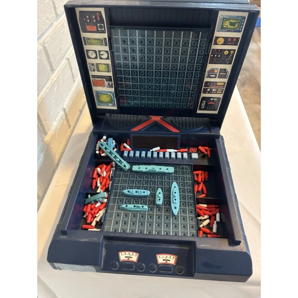 Vintage 1989 Milton Bradley Electronic Talking Battleship Game Tested Working